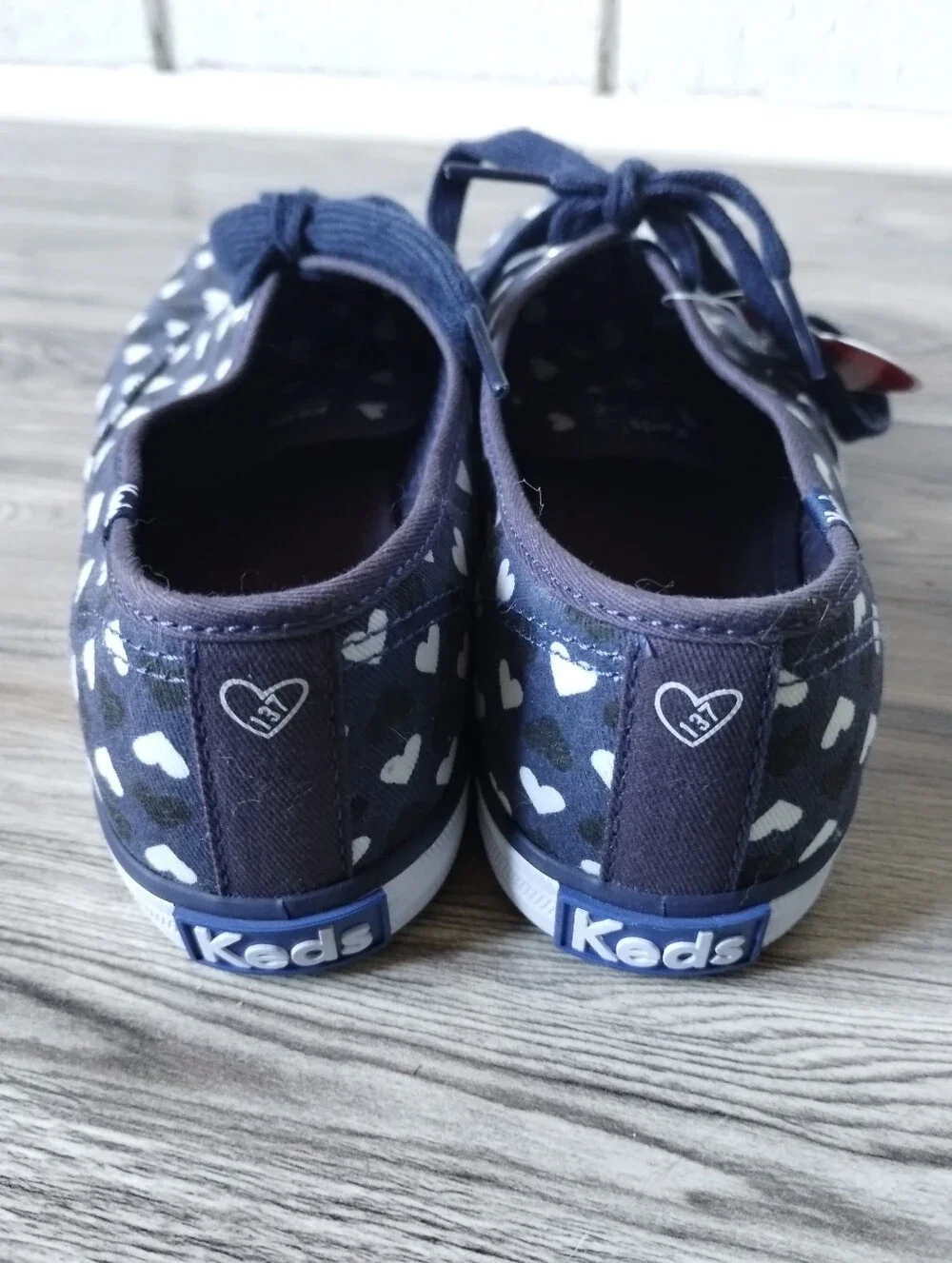 Keds X Taylor Swift Champion Navy Hearts Sneaker Women's Size 6.5